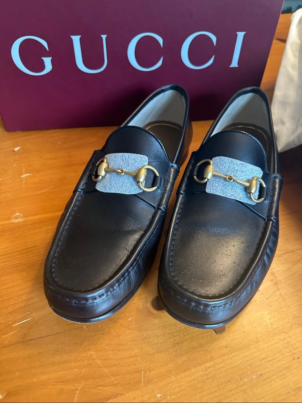 Gucci Authentic Size 9 1/2 Nero Horsebit 1953 Loafer Box Shoe Bags